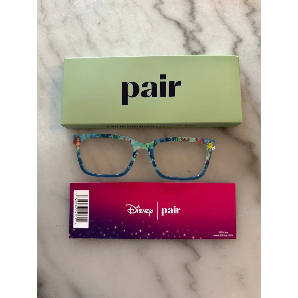 Pair Eyewear Disney Themed Little Mermaid Magnetic Top Frame Blue Multi Larkin
